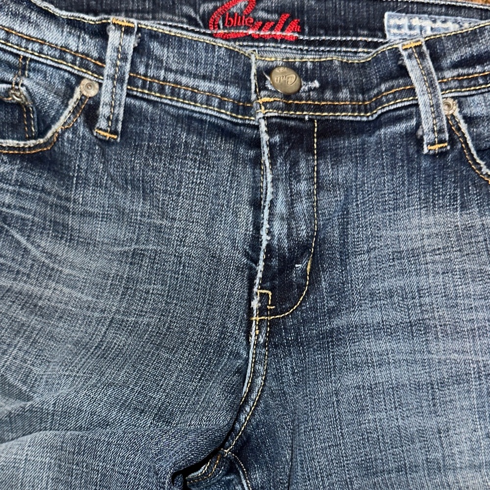Blue Cult Bootcut Jeans Size 28 Medium Wash Low Rise Denim - Picture 4 of 8